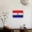 Paraguay Flag Design with Wood Patterning - Flags of the World Series-Philippe Hugonnard-Art Print displayed on a wall