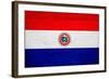 Paraguay Flag Design with Wood Patterning - Flags of the World Series-Philippe Hugonnard-Framed Art Print