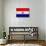 Paraguay Flag Design with Wood Patterning - Flags of the World Series-Philippe Hugonnard-Art Print displayed on a wall