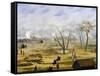 Paraguayan Army Encampment During War with Argentina-Candido Lopez-Framed Stretched Canvas