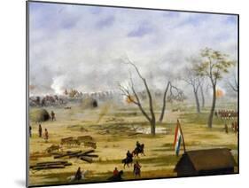Paraguayan Army Encampment During War with Argentina-Candido Lopez-Mounted Giclee Print