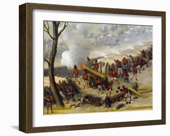 Paraguayan Artillery-Candido Lopez-Framed Giclee Print