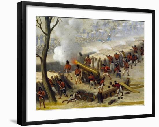 Paraguayan Artillery-Candido Lopez-Framed Giclee Print