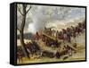 Paraguayan Artillery-Candido Lopez-Framed Stretched Canvas