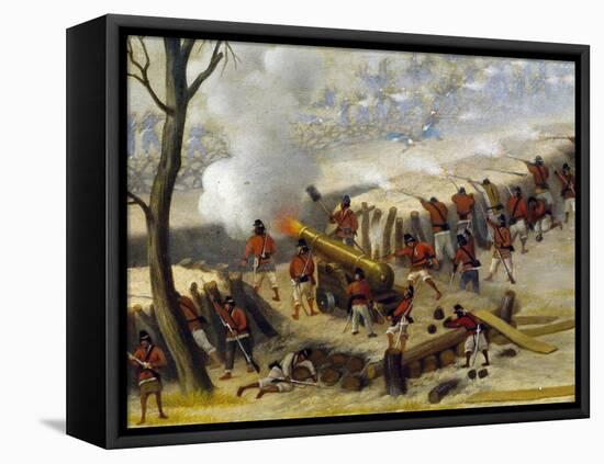 Paraguayan Artillery-Candido Lopez-Framed Stretched Canvas