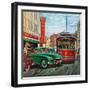 "Parallel Parking", April 1, 1950-Thornton Utz-Framed Premium Giclee Print