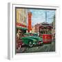 "Parallel Parking", April 1, 1950-Thornton Utz-Framed Premium Giclee Print