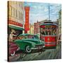 "Parallel Parking", April 1, 1950-Thornton Utz-Stretched Canvas