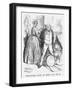 Paralysing Piece of News for Mr B, 1866-George Du Maurier-Framed Giclee Print