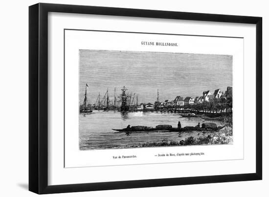 Paramaribo, Republic of Suriname, 19th Century-Edouard Riou-Framed Giclee Print