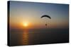 Paramotor Flying at Sunset, Aegean Sea, Western Turkey-Ali Kabas-Stretched Canvas