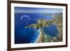 Paramotor Flying in Oludeniz, Aerial, Fethiye, Turkey-Ali Kabas-Framed Photographic Print