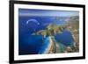 Paramotor Flying in Oludeniz, Aerial, Fethiye, Turkey-Ali Kabas-Framed Photographic Print