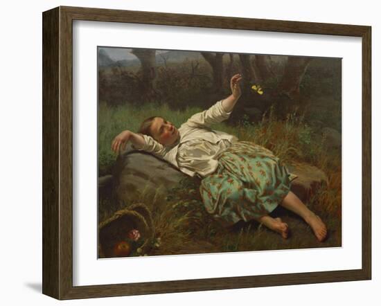 Parana Landscape, Paisaje de Parana, 19th Century-Juan Manuel Blanes-Framed Giclee Print