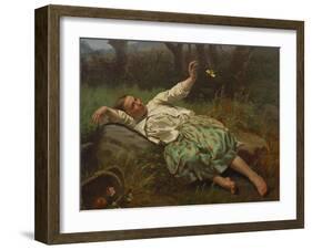 Parana Landscape, Paisaje de Parana, 19th Century-Juan Manuel Blanes-Framed Giclee Print