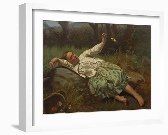 Parana Landscape, Paisaje de Parana, 19th Century-Juan Manuel Blanes-Framed Giclee Print