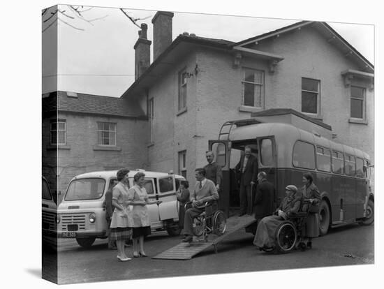 Paraplegic Bus, Pontefract, West Yorkshire, 1960-Michael Walters-Stretched Canvas