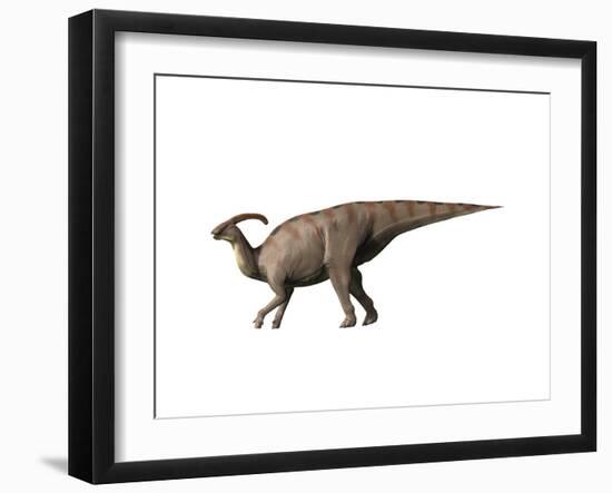 Parasaurolophus Dinosaur-null-Framed Art Print