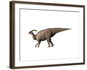 Parasaurolophus Dinosaur-null-Framed Art Print