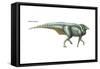 Parasaurolophus, Dinosaurs-Encyclopaedia Britannica-Framed Stretched Canvas