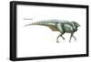 Parasaurolophus, Dinosaurs-Encyclopaedia Britannica-Framed Poster