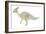 Parasaurolophus Pencil Drawing with Digital Color-Stocktrek Images-Framed Art Print