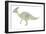 Parasaurolophus Pencil Drawing with Digital Color-Stocktrek Images-Framed Art Print