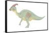 Parasaurolophus Pencil Drawing with Digital Color-Stocktrek Images-Framed Stretched Canvas