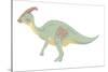 Parasaurolophus Pencil Drawing with Digital Color-Stocktrek Images-Stretched Canvas