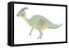 Parasaurolophus Pencil Drawing with Digital Color-Stocktrek Images-Framed Stretched Canvas