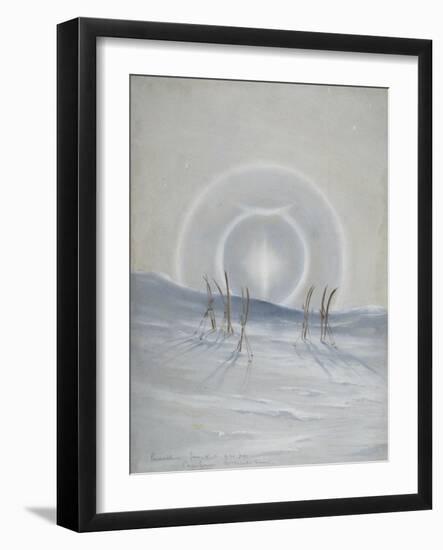 Paraselena, Cape Evans, McMurdo Sound, 9:30pm, Jan 15, 1911-Edward Adrian Wilson-Framed Giclee Print