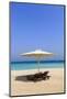 Parasol and Recliner on the Beach, Dubai-Fraser Hall-Mounted Photographic Print