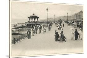 Parasols are Carried by Many Holidaymakers on the Promenade at Brighton-null-Stretched Canvas
