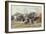 Parasols on the Beach at Trouville, 1886-Eug?ne Boudin-Framed Giclee Print
