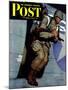 "Paratrooper," Saturday Evening Post Cover, September 12, 1942-Mead Schaeffer-Mounted Giclee Print