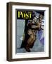 "Paratrooper," Saturday Evening Post Cover, September 12, 1942-Mead Schaeffer-Framed Giclee Print