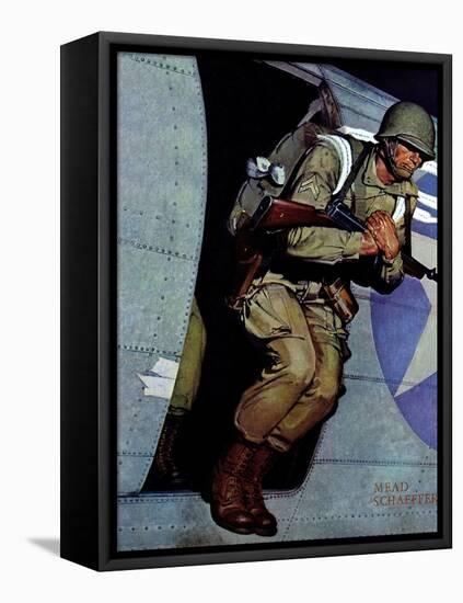 "Paratrooper," September 12, 1942-Mead Schaeffer-Framed Stretched Canvas