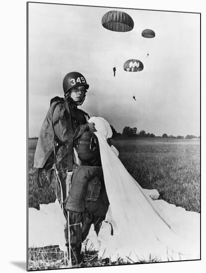 Paratrooper Training-Science Source-Mounted Giclee Print