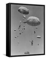 Paratroopers of the U.S. 187th Regimental Combat Team During a Practice Maneuver in the Far East-null-Framed Stretched Canvas