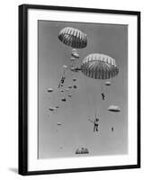 Paratroopers of the U.S. 187th Regimental Combat Team During a Practice Maneuver in the Far East-null-Framed Photo