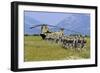 Paratroopers Participate in a Training Jump with a Ch-47 Chinook-null-Framed Photographic Print