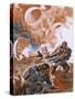 Paratroops Landing 1944-Raoul Auger-Stretched Canvas