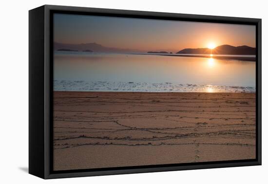 Paraty Beach in Rio De Janeiro State at Sunrise-Alex Saberi-Framed Stretched Canvas