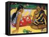 Parau Api, What's New?, 1892-Paul Gauguin-Framed Stretched Canvas