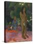 Parau Na Te Varua Ino (Words of the Devil), 1892-Paul Gauguin-Stretched Canvas