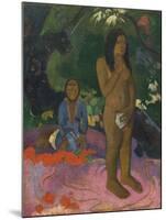 Parau Na Te Varua Ino (Words of the Devil), 1892-Paul Gauguin-Mounted Giclee Print