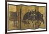 Paravent à six volets : cheval à la longe-null-Framed Giclee Print