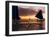 Paraw Boats, White Beach, Boracay, the Visayas, Philippines, Southeast Asia, Asia-Ben Pipe-Framed Photographic Print