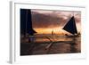 Paraw Boats, White Beach, Boracay, the Visayas, Philippines, Southeast Asia, Asia-Ben Pipe-Framed Photographic Print