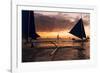 Paraw Boats, White Beach, Boracay, the Visayas, Philippines, Southeast Asia, Asia-Ben Pipe-Framed Photographic Print